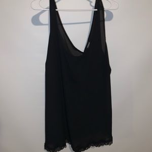 Torrid Black Lace Slip Dress